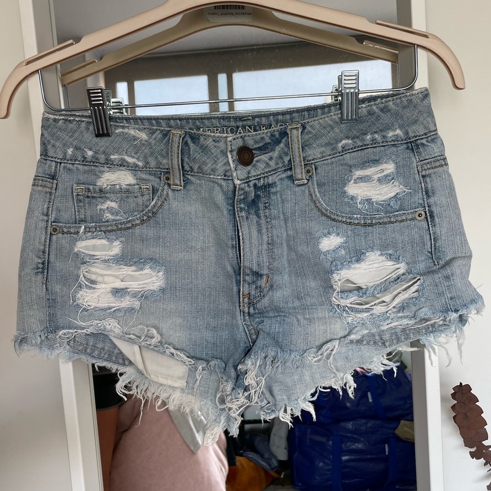 American Eagle Distressed Denim Shorts